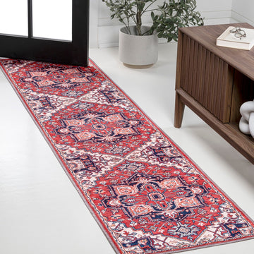 Cirali Ornate Large Medallion Washable Area Rug